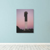 Sullivan's Island Lighthouse und Sunset Sky Leinwanddruck (Insitu (Holzboden))
