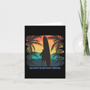 Sullivan's Island South Carolina Sc Palme Baum Sur Karte
