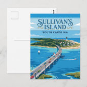 Sullivan's Island USA Postkarte (Vorne/Hinten)