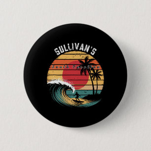 Sullivans South Carolina Beach-Surfen Button