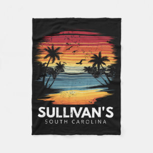 Sullivan's South Carolina Surfboard Surfen Vintag Fleecedecke