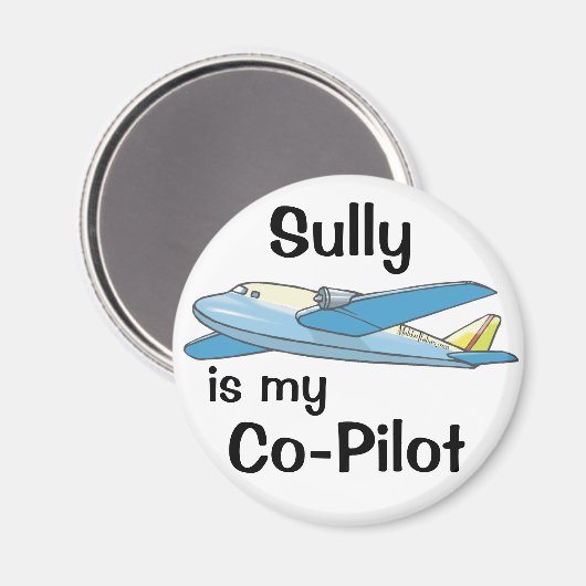 Sully ist mein Co-Pilot Magnet (Vorderseite/Rückseite)