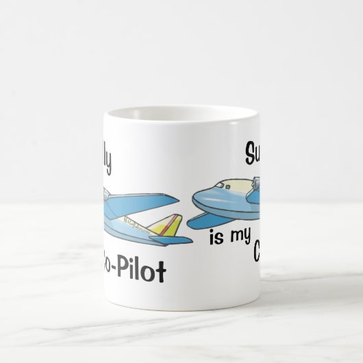 Sully ist mein Kopilot Kaffeetasse (Mittel)