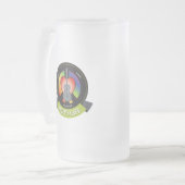 Sullys Café-mattierte Bier-Tasse Mattglas Bierglas (Vorderseite Links)