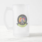 Sullys Café-mattierte Bier-Tasse Mattglas Bierglas (Links)