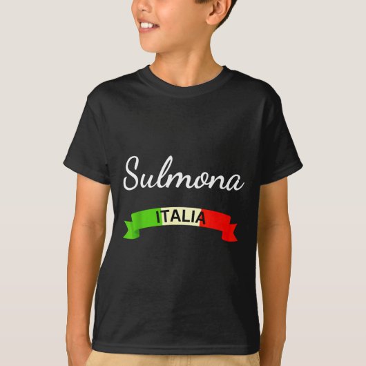 Sulmona Italy Flag Italia Souvenir Gift Matching I T-Shirt (Vorderseite)