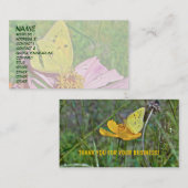 Sulpher Butterfly Visitenkarte (Vorne/Hinten)
