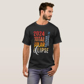 Sulphur Springs Texas TX Total Solar Eclipse 2024  T-Shirt (Vorne ganz)