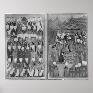 Sultan Ahmed III, das Geld verteilt Poster