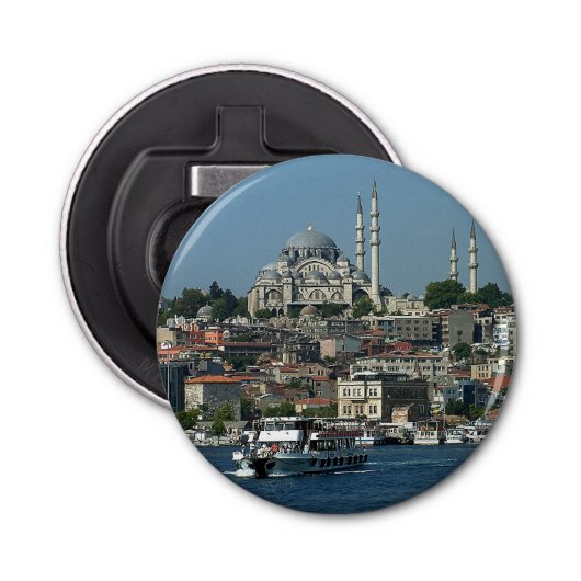 Sultan Ahmed & Istanbul Panorama, Türkei / Party Flaschenöffner (Vorderseite)