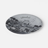 Sultan Ahmed & Istanbul Panorama, Türkei / Party Pappteller (Schrägansicht)