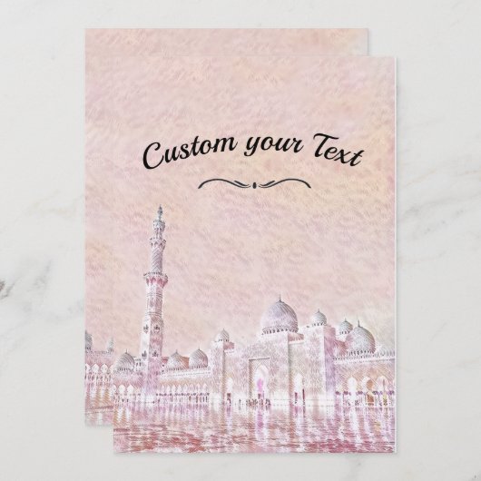 Sultan Ahmed Mosque Feiertagskarte (Vorne/Hinten)
