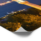 Sultan Ahmed Mosque während Dämmerposter Poster (Ecke)