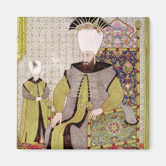 Sultan Ahmet III und der Thronfolger Magnet (Vorne)