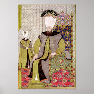 Sultan Ahmet III und der Thronfolger Poster