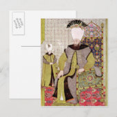 Sultan Ahmet III und der Thronfolger Postkarte (Vorne/Hinten)