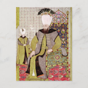 Sultan Ahmet III und der Thronfolger Postkarte
