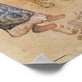 Sultan auf dem Thron Poster (Ecke)