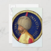Sultan Bayezid I Postkarte (Vorne/Hinten)
