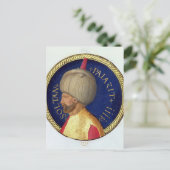 Sultan Bayezid I Postkarte (Stehend Vorderseite)
