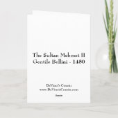 Sultan Greeting Card Karte (Rückseite)