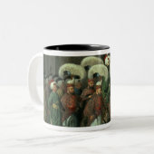 Sultan Mahmud II in Prozession, 1809 Zweifarbige Tasse (Vorderseite Links)