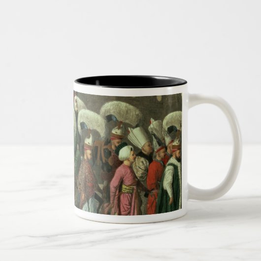 Sultan Mahmud II in Prozession, 1809 Zweifarbige Tasse (Rechts)