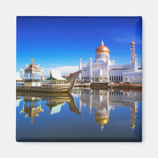 Sultan Omar Ali Saifuddien Mosque Magnet (Vorne)