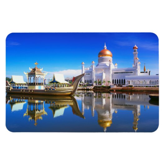 Sultan Omar Ali Saifuddien Mosque Magnet (Horizontal)