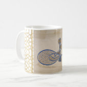 Sultan Ottoman Sulaiman , Signature(Tughra)-Tasse Kaffeetasse (Vorderseite Links)