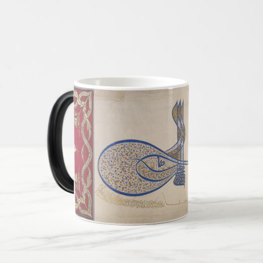 Sultan Ottoman Sulaiman , Signature(Tughra)-Tasse Verwandlungstasse (Vorderseite Links)