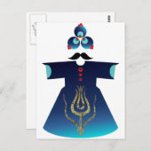 Sultan Postkarte (Vorne/Hinten)