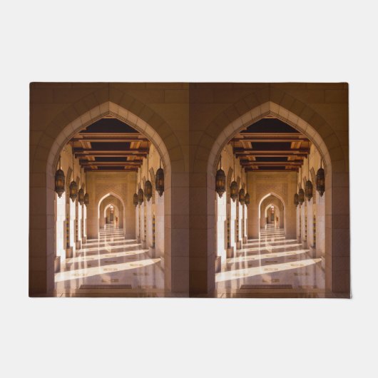 Sultan Qaboos Grand Moschee in Muscat, Oman Fußmatte (Vorderseite)
