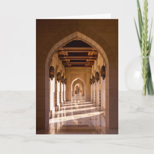 Sultan Qaboos Grand Moschee in Muscat, Oman Karte (Vorderseite)