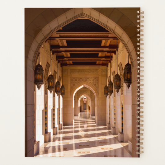 Sultan Qaboos Grand Moschee in Muscat, Oman Planer (Rückseite)