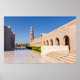 Sultan Qaboos Grand Moschee in Muscat, Oman Poster