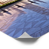 Sultan Qaboos Grand Moschee in Muscat, Oman Poster (Ecke)