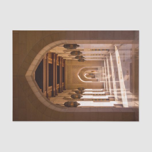 Sultan Qaboos Grand Moschee in Muscat, Oman Seidenpapier (Vorderseite)