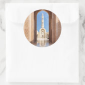 Sultan Qaboos Grand Mosque Runder Aufkleber (Tasche)