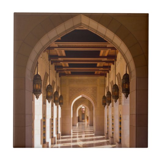 Sultan-Qabus-Moschee in Maskat, Oman Fliese (Vorderseite)
