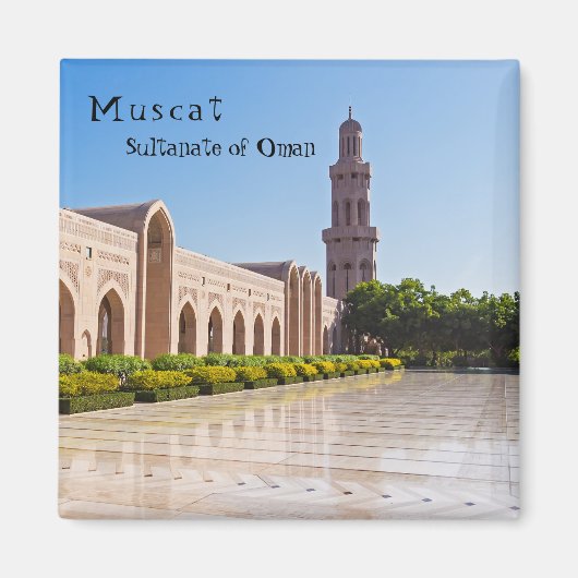 Sultan-Qabus-Moschee in Maskat, Oman Magnet (Vorne)