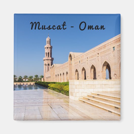 Sultan-Qabus-Moschee in Maskat, Oman Magnet (Vorne)
