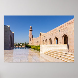 Sultan-Qabus-Moschee in Maskat, Oman Poster