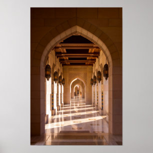 Sultan-Qabus-Moschee in Maskat, Oman Poster