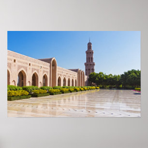Sultan-Qabus-Moschee in Maskat, Oman Poster