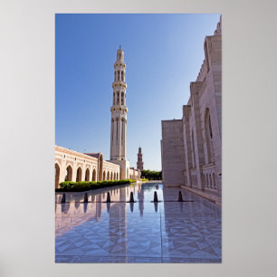 Sultan-Qabus-Moschee in Maskat, Oman Poster