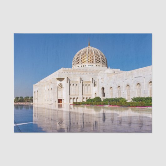 Sultan-Qabus-Moschee in Maskat, Oman Seidenpapier (Vorderseite)