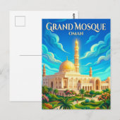 Sultan-Qabus-Moschee Oman Postkarte (Vorne/Hinten)