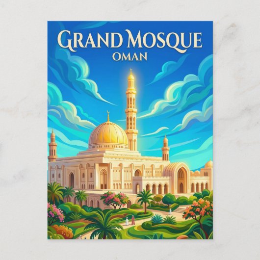 Sultan-Qabus-Moschee Oman Postkarte (Vorderseite)