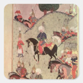 Sultan Selim II Quadratischer Aufkleber (Vorderseite)